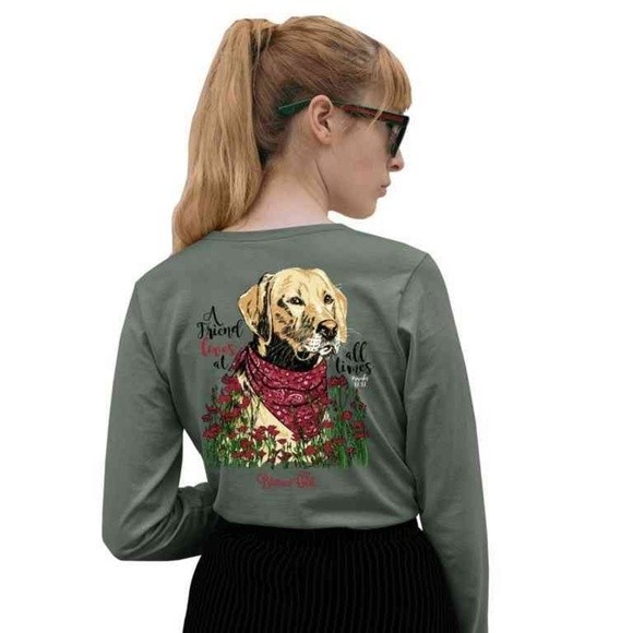 Tops - Blessed Girl Womens Long Sleeve T-Shirt - Best Friend - Sagestone -